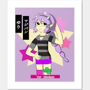 Yuri Marzipan the Oni - Cute Preppy (pastel goth palette) Posters and Art